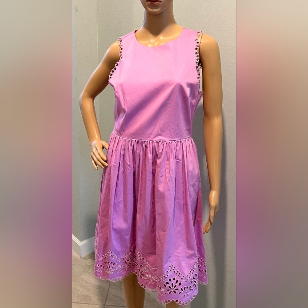 Ted Baker Pipsa Embroidered Skaters Dress in Rhubarb Size 2UK/ 6US NWT